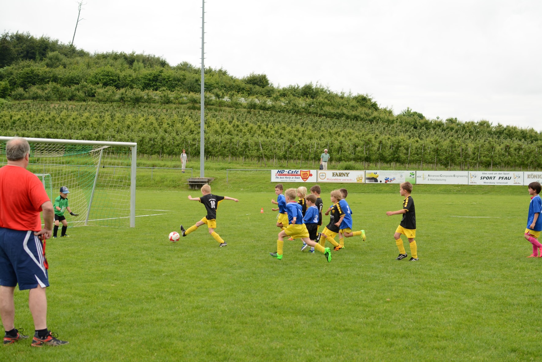 Beim Torschussversuch